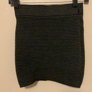 Poof couture size small mini skirt in grey